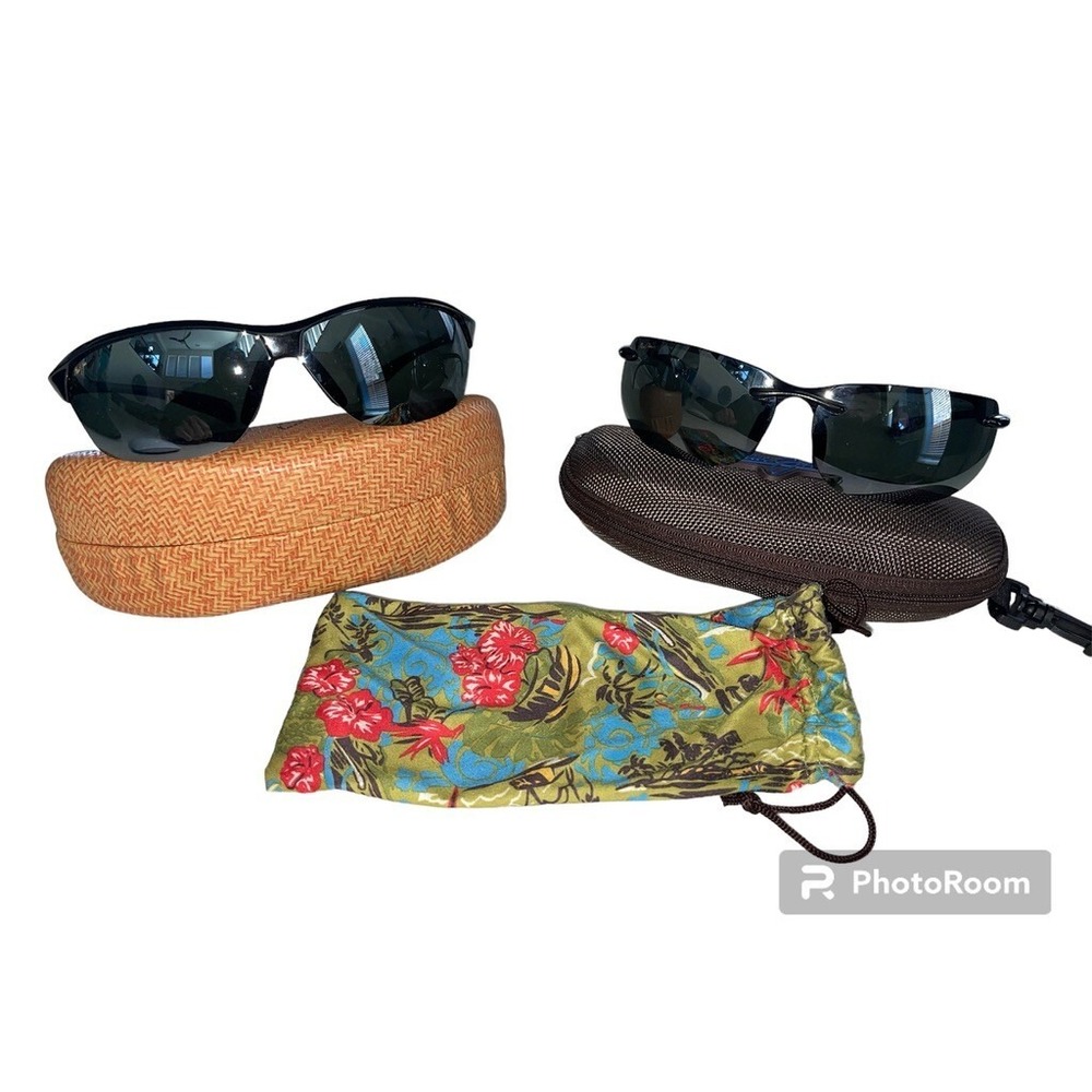 Maui Jim Black Banyans &‎ Hotsands Sunglasses Bundle